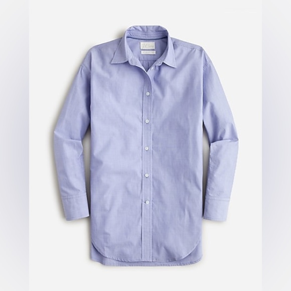 J Crew Relaxed-fit end-on-end cotton shirt size 6